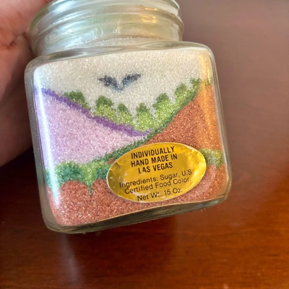 Handmade Colored Sugar Rainbows and Mountains made in Las Vegas